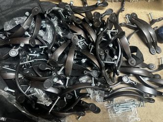 64 Knob Handles Kitchen Cabinet Bronze Hardware + Extras