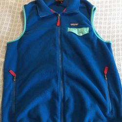 Patagonia Synchilla Mens Vest  Size XL Blue Color