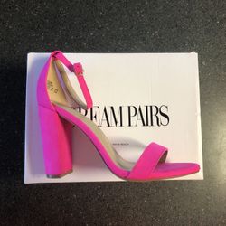 New! Hot Pink High Heels Size 7.5 with 4” heel