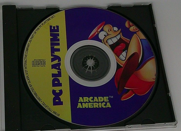 Arcade America PC Playtime 1995 7th level PC Game Disc RARE Version