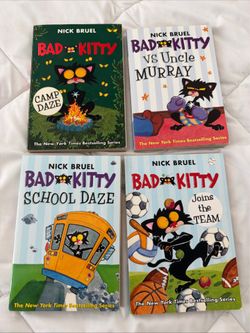 Bad Kitty Books by Nick Bruel, Lot of 4 Soft Cover