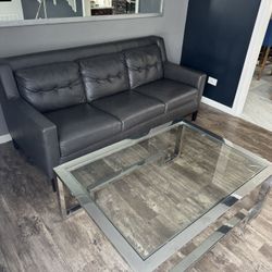 Leather Sofa Set