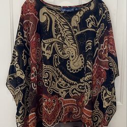 Susan Graver (M) Black Print Shawl