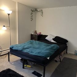 Queen Size Linenspa Hybrid Mattress + Bedframe