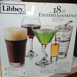 Libbey 18 Piece Entertainment Glassware Set