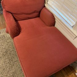 Red/coral Color Lounge Couch