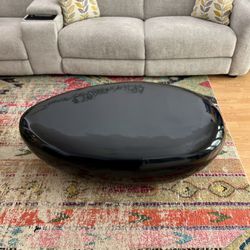 Phillips Collection River Stone Coffee Table Large Black