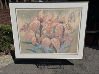 Large framed oil signed Lee Reynolds