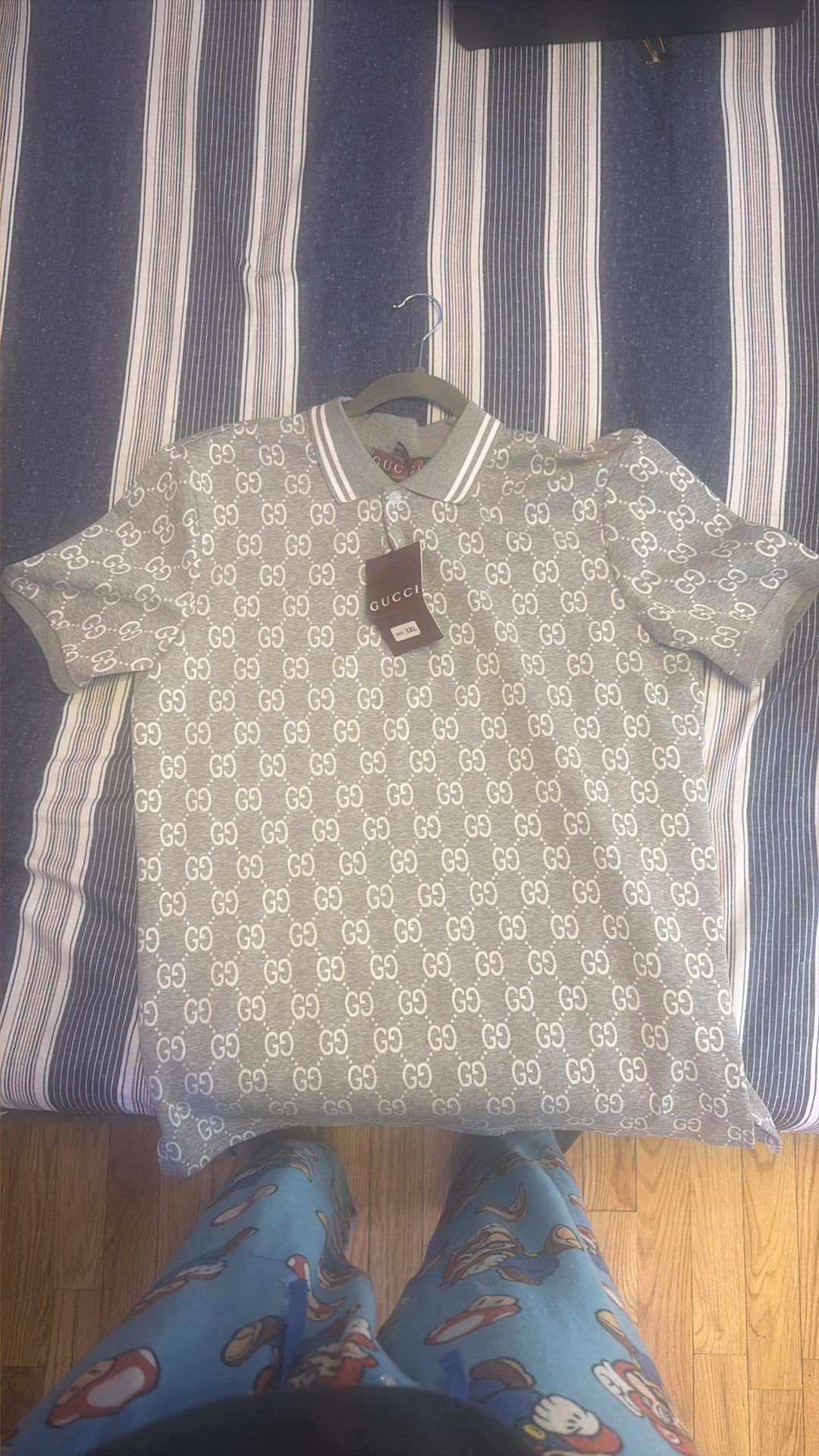 3 XL BRAND NEW GUCCI COLLARD GREY