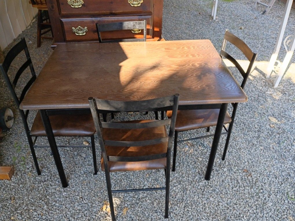 Table And 4 Chairs