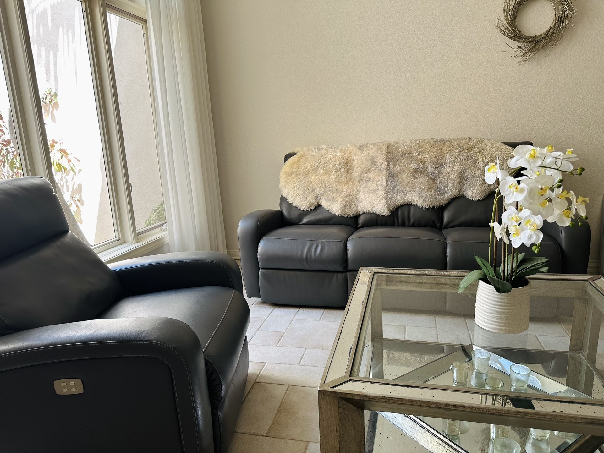 Electric Reclining Sofa Set