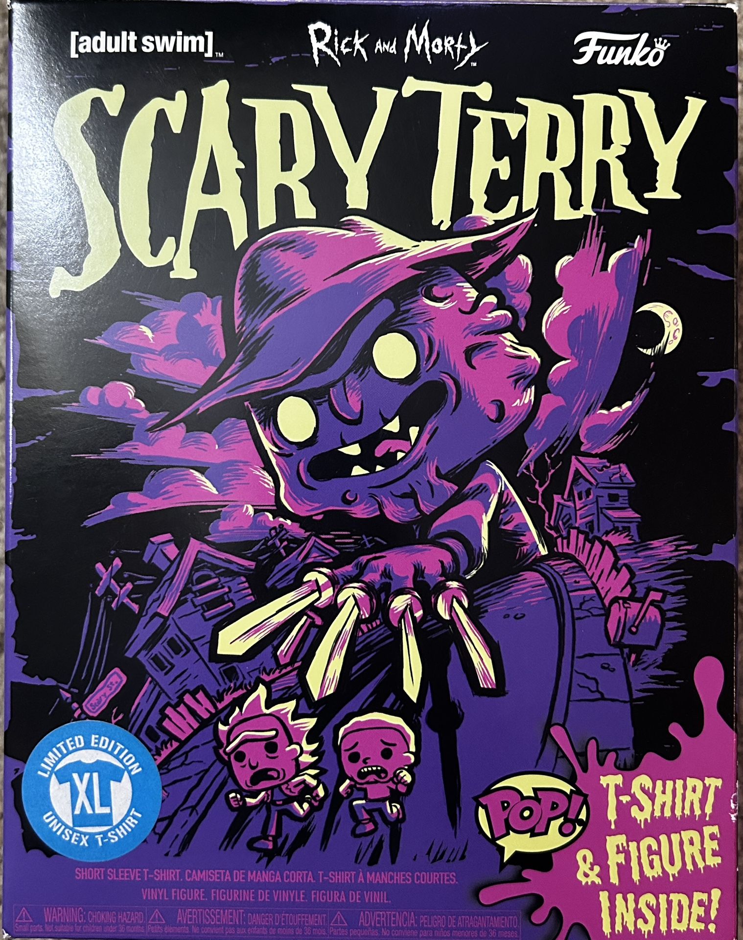 2018 , Rick And Morty, Scary Terry, T-shirt & Pop, XL , N.I.B, Adult Swim