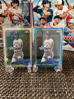 Bo Jackson Topps chrome series 1 1989 blue Mojo /150 -silver pack