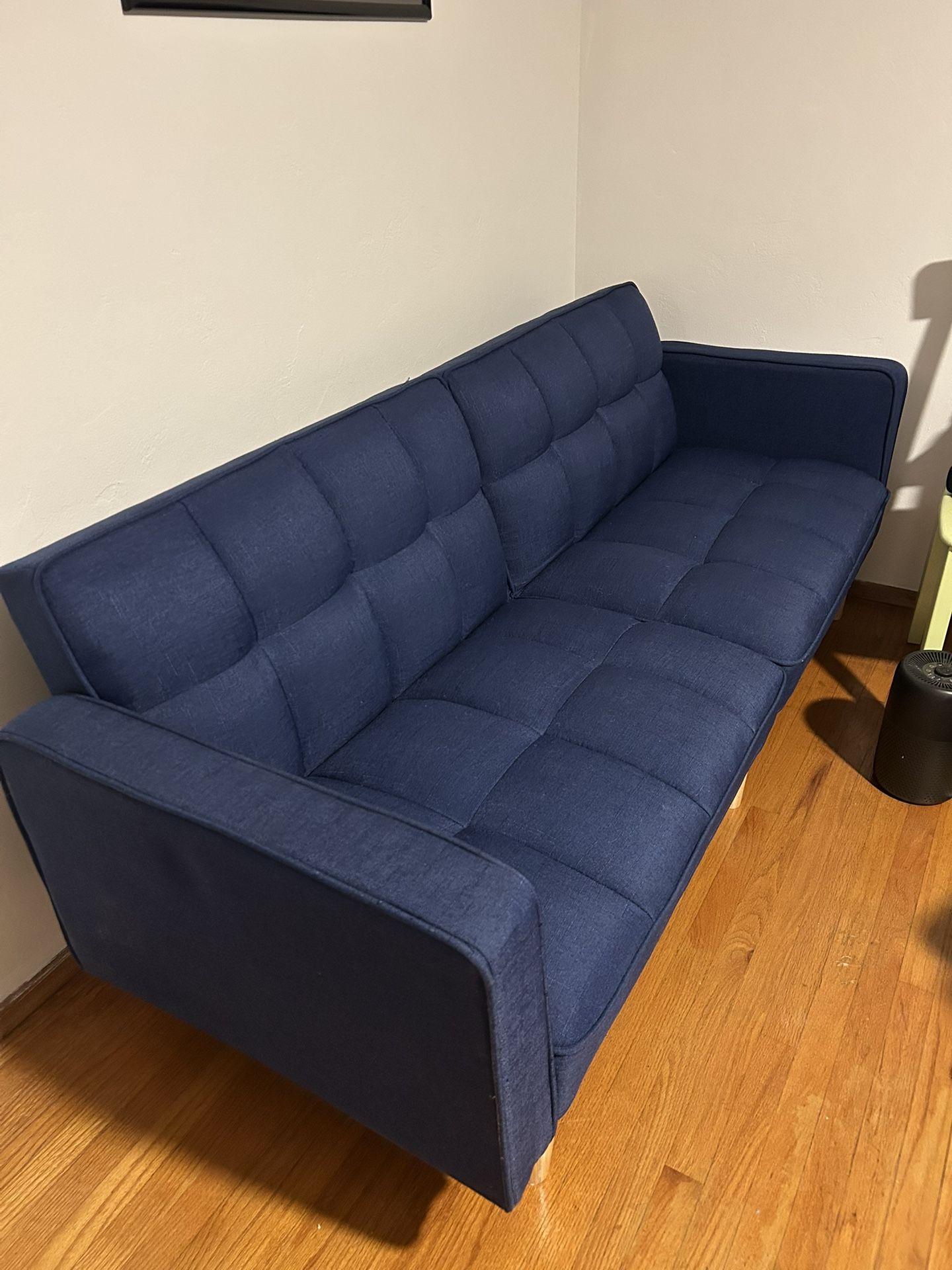 Blue Futon Couch - 76” Long 