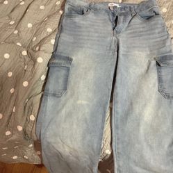 Blue Cargo Jeans