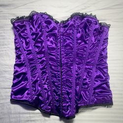 Purple And Black Corset