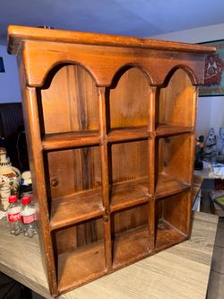 Vintage wooden shelf