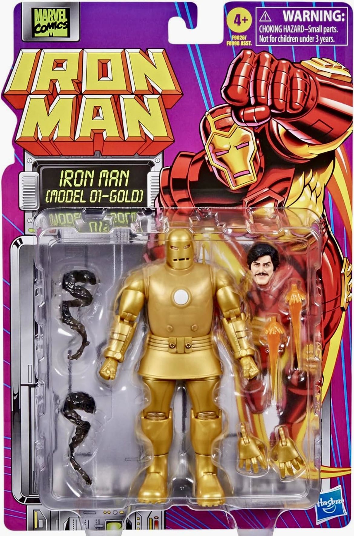 Marvel Legends IRON MAN RETRO WAVE Model 01 GOLD New!