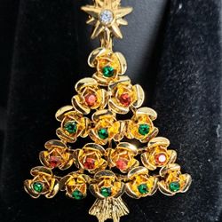 New Napier Christmas Tree Brooch