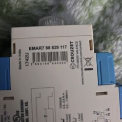EMAR7 Series
CROUZET | Time Delay Relays
Crouzet (contact info removed)7 TDR, EMAR7 TIMER, 240VAC, SPDT, 5A, 0.1sec-20 hr, 0.1 sec-20 hr, EMAR7 Series
