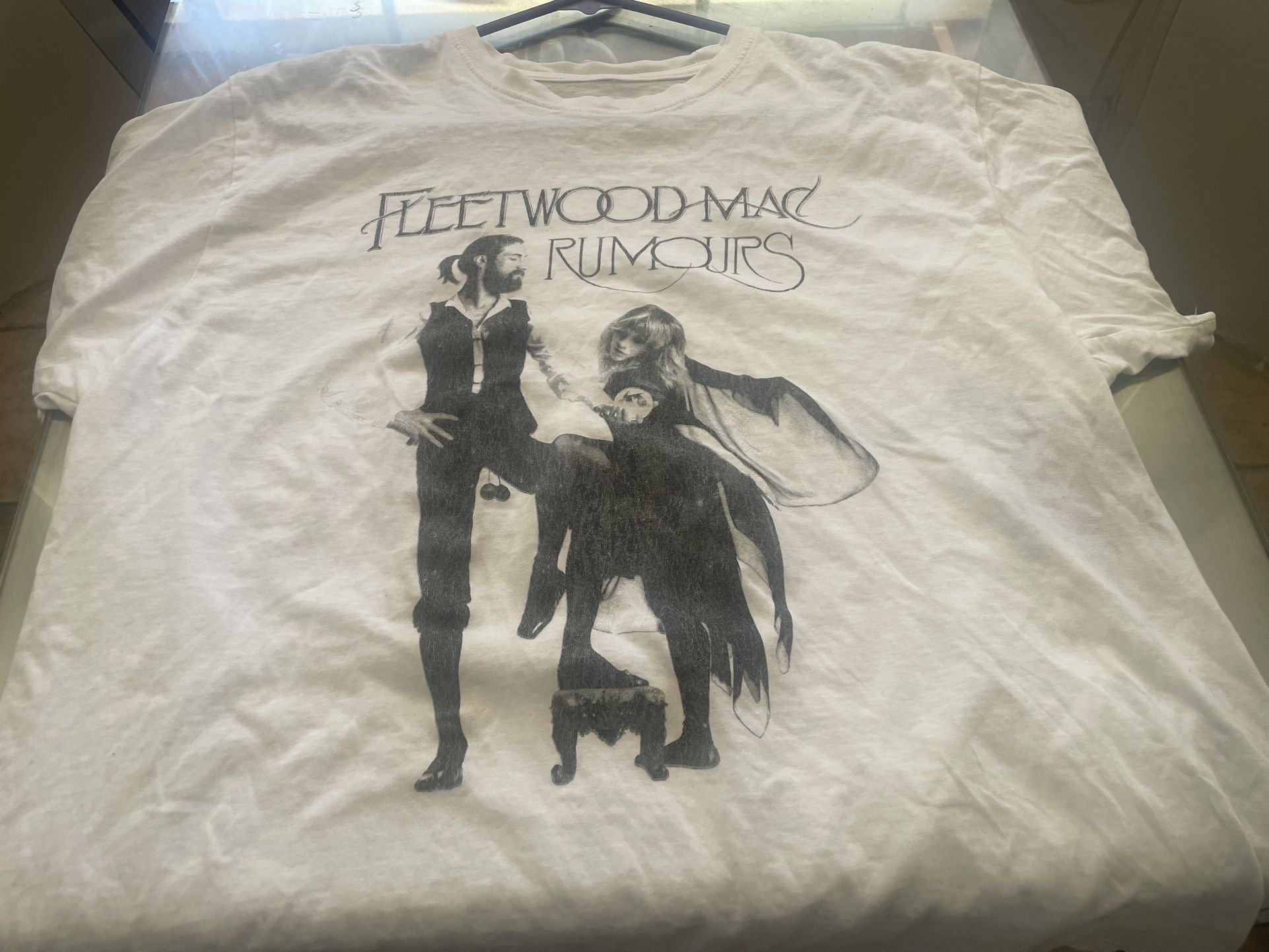 Vintage Fleetwood mac Xl White Tee Shirt