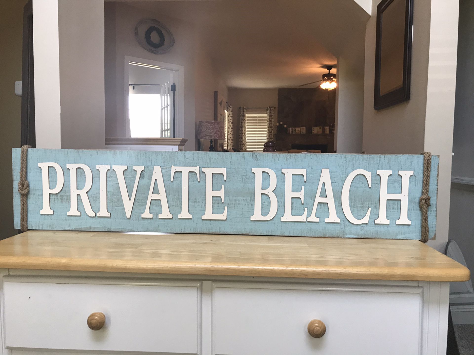 Wall Sign - Private Beach