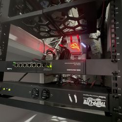 Rosewill 25u Server Rack + 10GBe switch