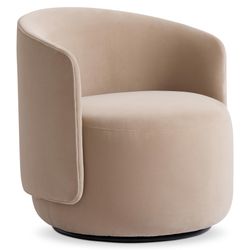 Crosby Silver Swivel Chair