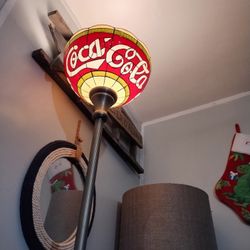 Coca Cola Antique Tall Lamp 