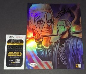 🔥 Sting autographed 8x10 JSA COA 🔥