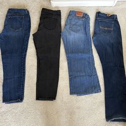 Lot Of Four Women’s Jeans Size 12