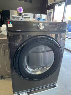 SAMSUNG FRONT LOAD ELECTRIC DRYER IN BLACK