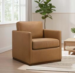 ❤️‍🔥 Darien Tan Leather Chair$275