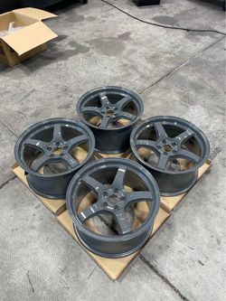 Glossy Gray Gram Lights 57cr 17x9.0 et38 5x100 FOR SALE