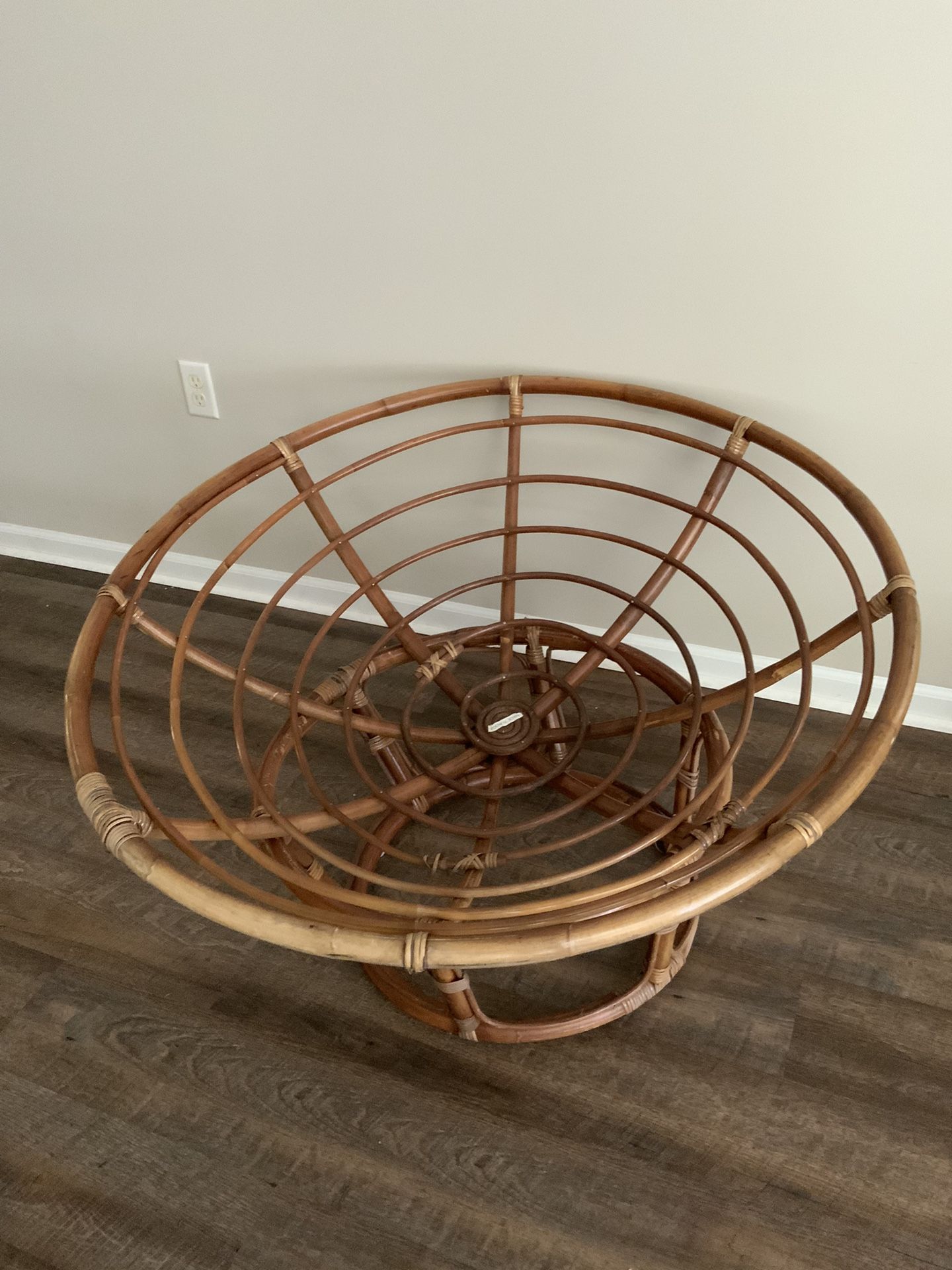 Bamboo Papasan Round Chair Frame