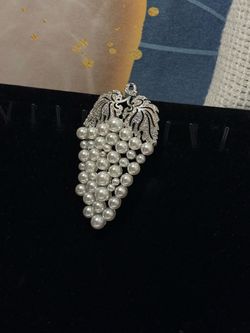 Pearl Cluster Grape Brooch Pin
