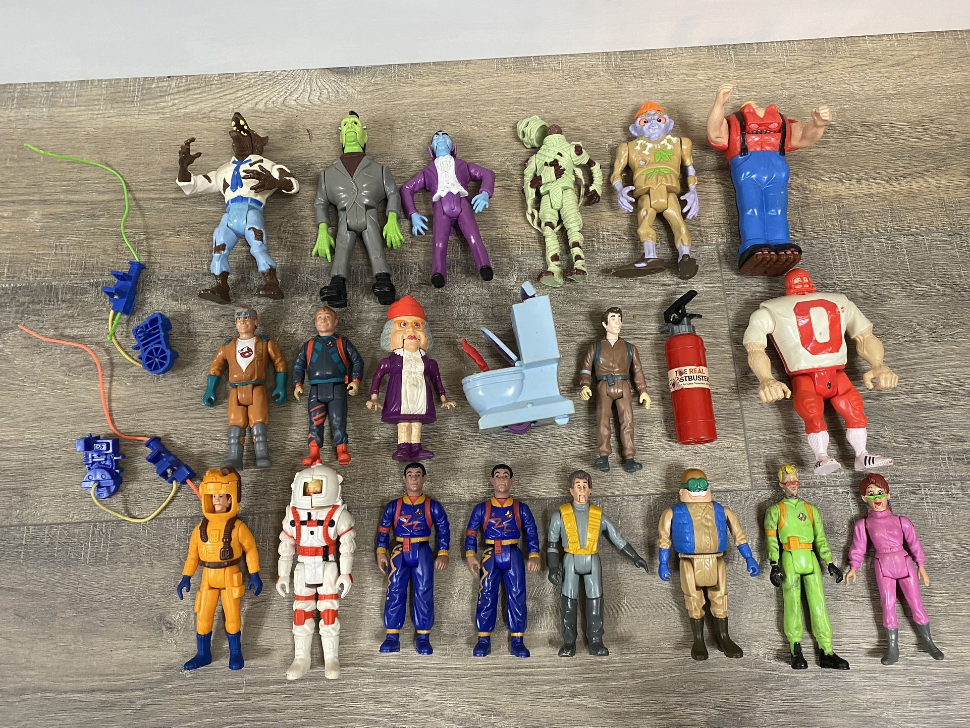 Vintage 1980’s Columbia Pictures The Real Ghostbusters Action Figures Lot