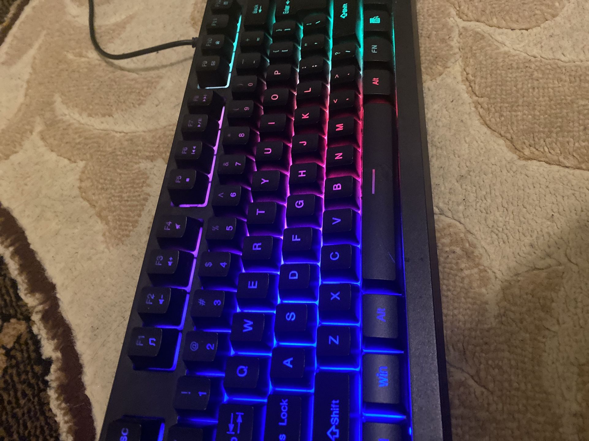 A Cakce Gaming Keyboard And Mouse