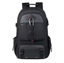 70L Extra Large Expandable Travel Backpack w/ Shoe Compartment & USB Port