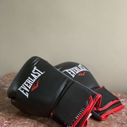 NEW Everlast Core Training Boxing Gloves 14oz Red/Black Set Of 2