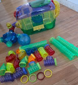 2  hamster/mice cages/habitrails with extra attachments  (Price Is For each set)