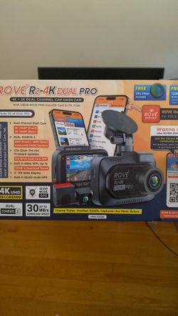 Rove R2-4k dual pro black dash cam