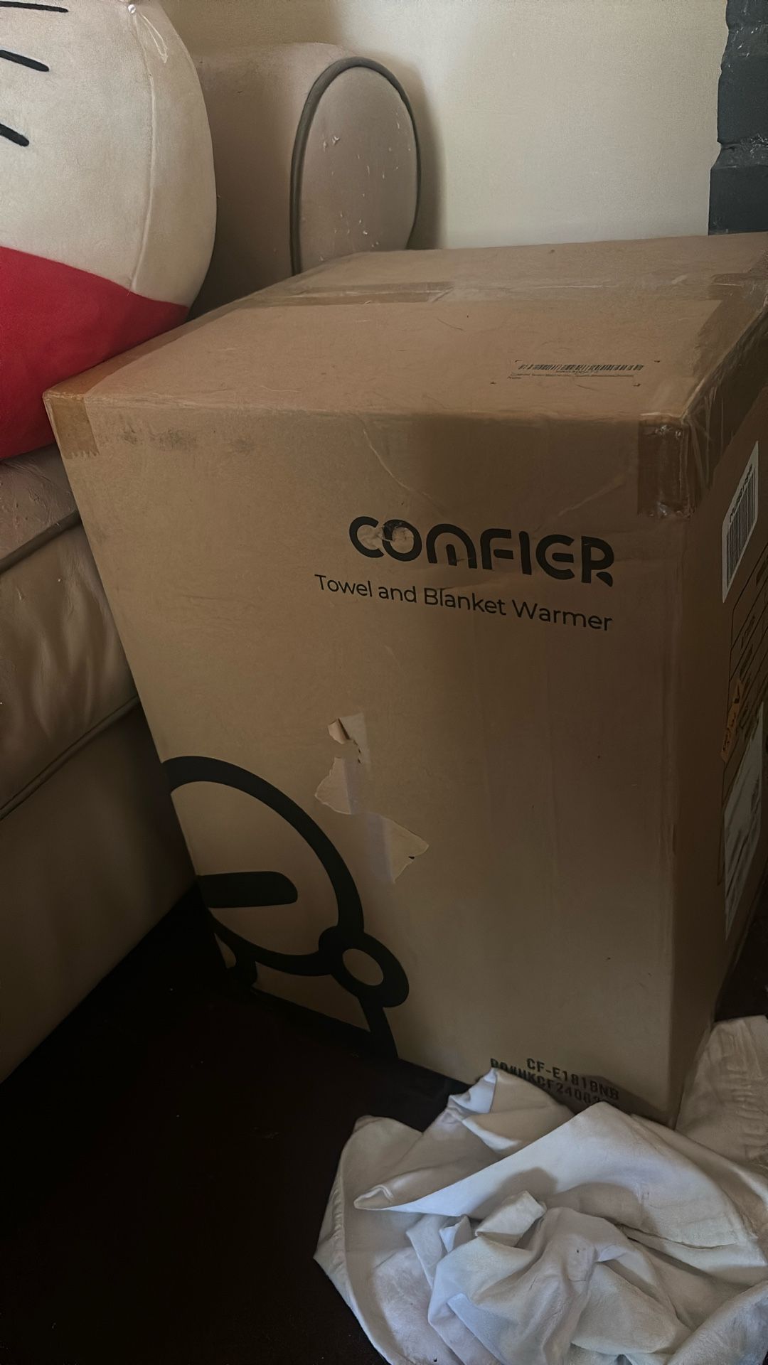 “comfier” pillow and blanket warmer new still in box