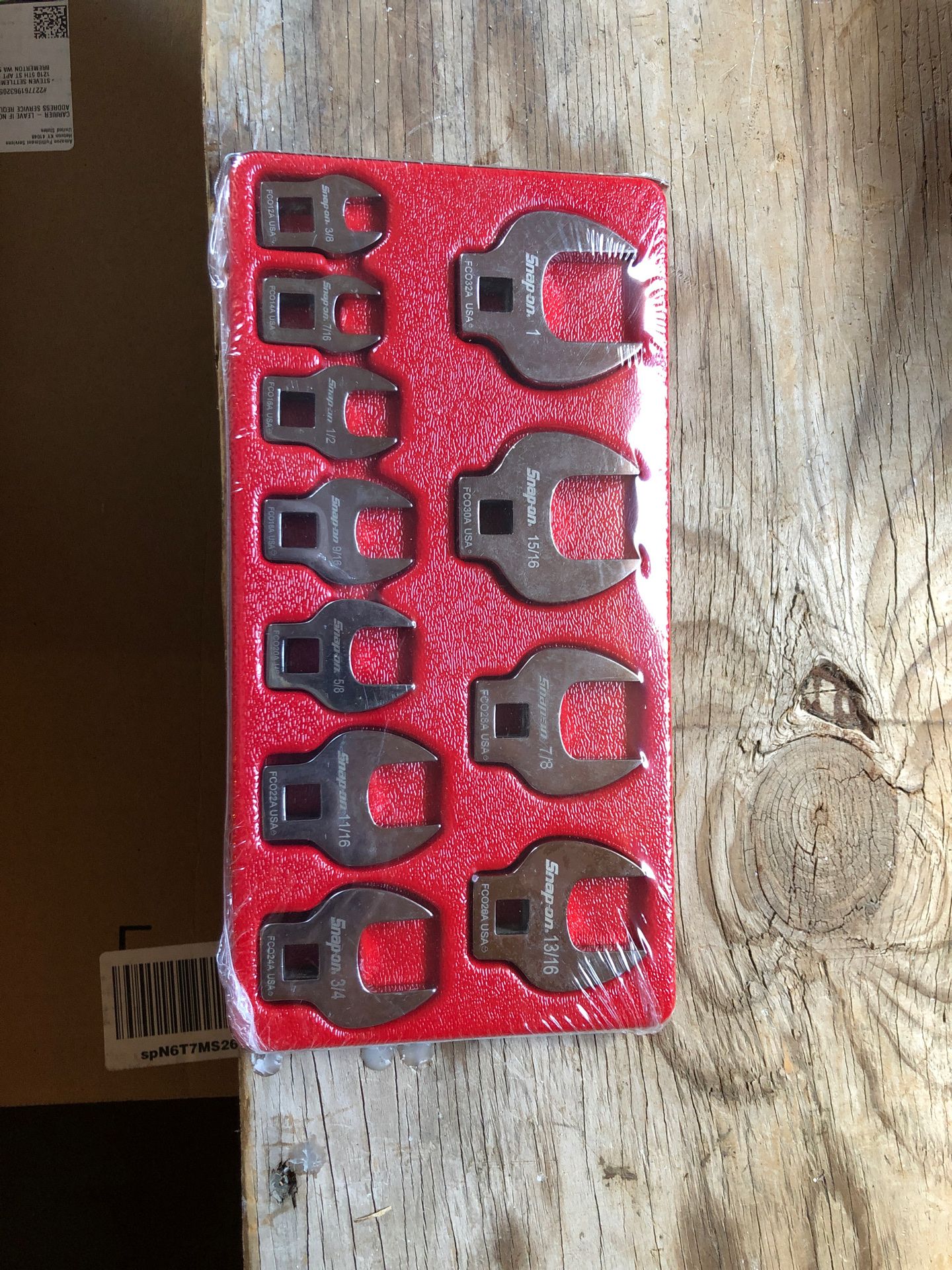 Snap on 3/8 drive SAE crows foot set