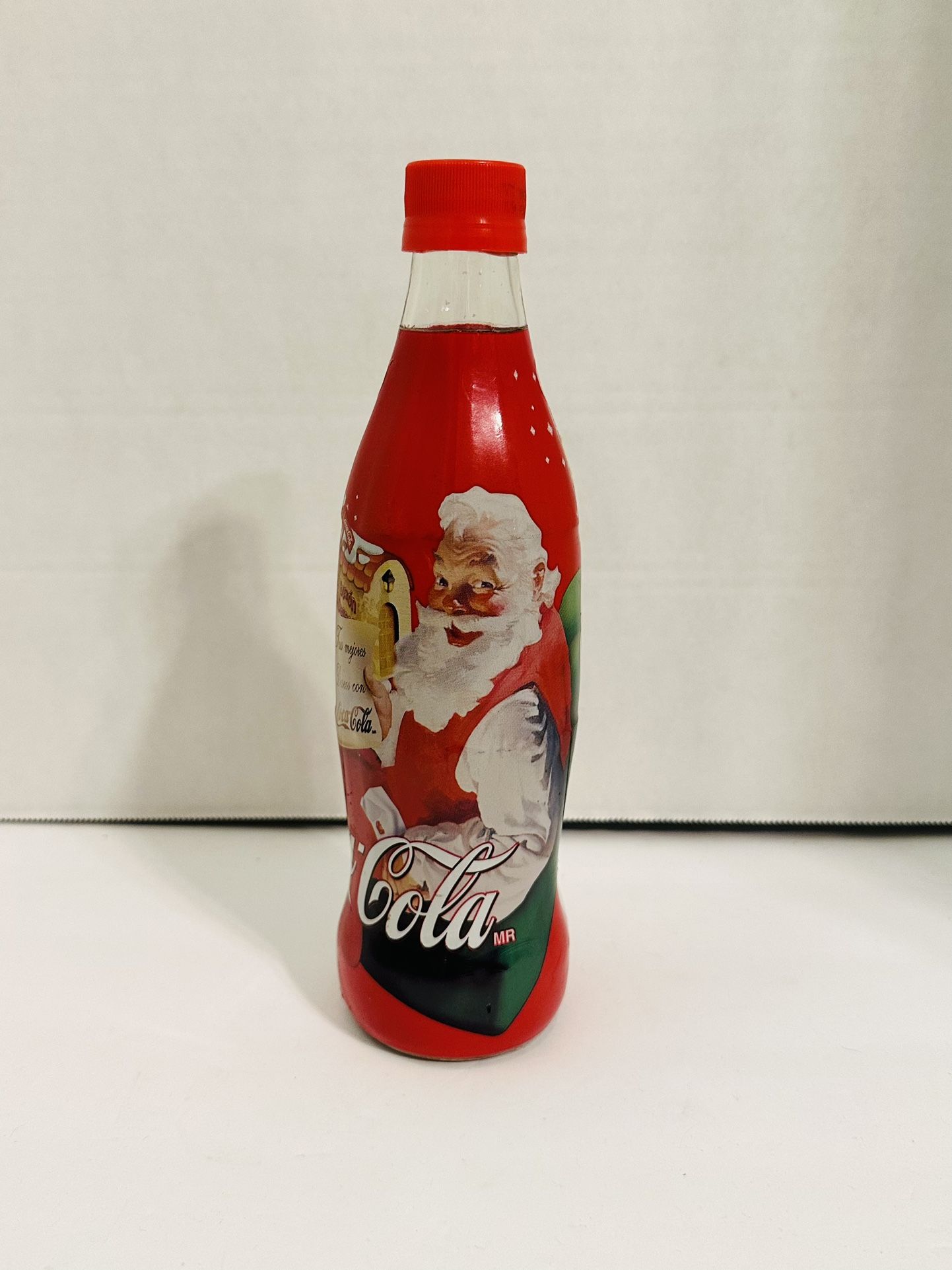 Vintage 90s Coca Cola Sealed Christmas Bottle