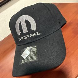 NEW Men's Mopar Black Hat Embroidered Adjustable Fit