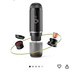 Cafilas Portable Espresso Maker,Black-NEW