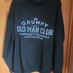Grumpy Old Man Sweatshirt XXL NEW!!