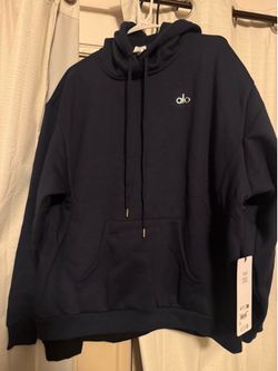 Alo. Navy blue all sizes hoodie