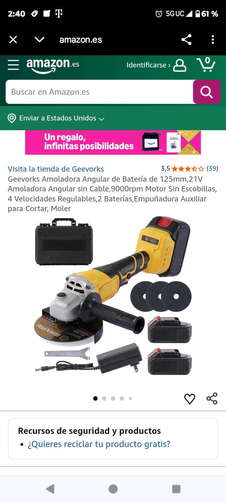 Lithium Electric Tool Included Charger And Battery 4.0 AH